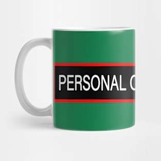 Personal Corgi Servant black Mug